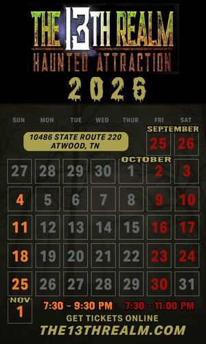 13TH REALM HAUNTED TRAIL poster