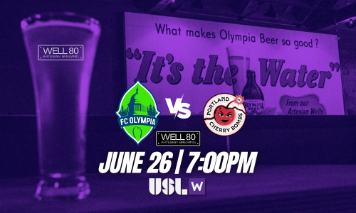 USL W | FC OLYMPIA VS PORTLAND CHERRY BOMBS poster