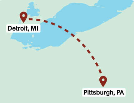 Detroit to Pittsburgh Learning Journey poster