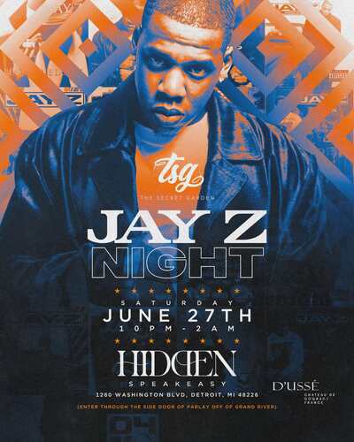 The Secret Garden Presents ......... JAY-Z NIGHT (6.27.26) poster